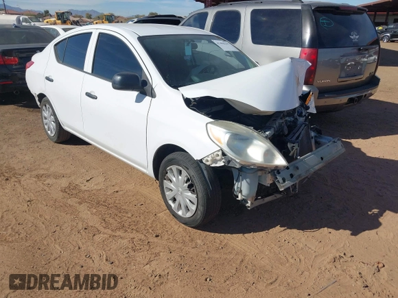 2014 Nissan Versa SV with VIN 3N1CN7AP7EL814775, listed as a IAAI auction lot 41498167 with 175,616 mi miles and . Bid and sale history available at carsss.com. Image 1.
