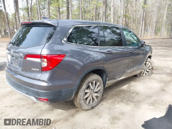 2022 Honda Pilot EX-L с VIN 5FNYF6H54NB009670, выставлен на аукционе IAAI как лот 41724302 с пробегом 32 690 миль миль и . История ставок и продаж доступна на DreamBid. Изображение 4.