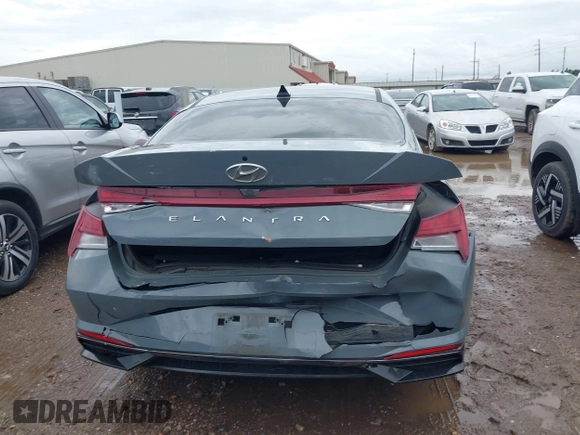 2021 Hyundai Elantra SEL with VIN KMHLN4AG6MU090007, listed as a IAAI auction lot 41457374 with 99,045 mi miles. Bid and sale history available at carsss.com. Image 16.