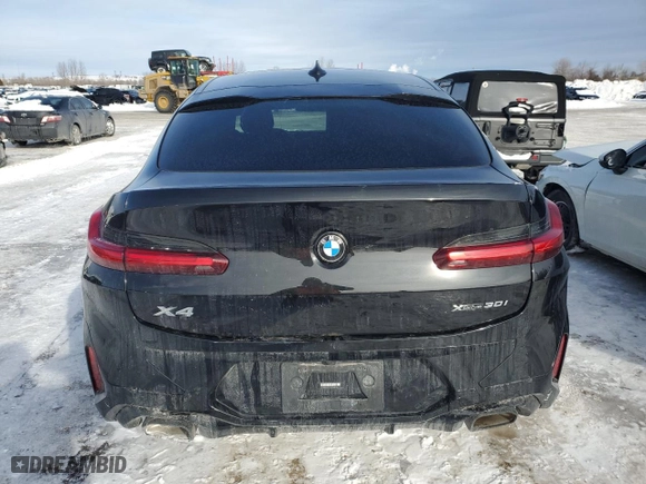 2022 BMW X4 xDrive30i with VIN 5UX33DT02N9M82916, listed as a Copart auction lot 43925715 with NaN miles and Salvage Title. Bid and sale history available at carsss.com. Image 6.
