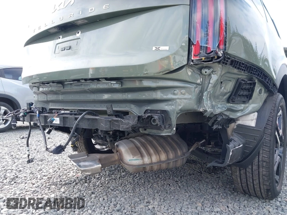 2024 Kia Telluride EX X-Line with VIN 5XYP3DGC6RG488665, listed as a IAAI auction lot 42585925 with 28,906 mi miles and . Bid and sale history available at DreamBid. Image 6.