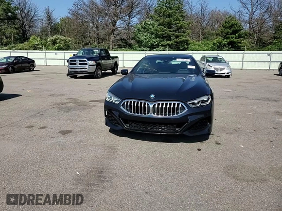 2020 BMW 8 Series 840i with VIN WBAGV4C08LCD84826, listed as a Copart auction lot 53328634 with 36,703 mi miles and Salvage title. Bid and sale history available at DreamBid. Image 10.