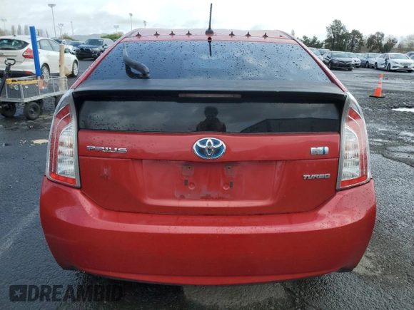 2011 Toyota Prius I with VIN JTDKN3DU8B1474686, listed as a Copart auction lot 51343785 with 287,264 mi miles and Salvage Title. Bid and sale history available at carsss.com. Image 6.