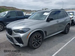 2022 BMW X5 M with VIN 5YMJU0C00N9M59253, listed as a IAAI auction lot 41476833 with 27,813 mi miles. Bid and sale history available at carsss.com. Image 2.