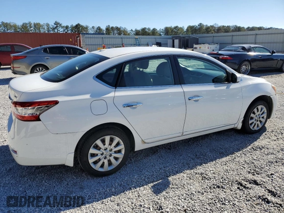 2015 Nissan Sentra S with VIN 3N1AB7AP1FY291354, listed as a Copart auction lot 45431295 with 129,098 mi miles and Clean Title. Bid and sale history available at DreamBid. Image 3.