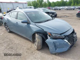 2024 Nissan Sentra SV with VIN 3N1AB8CV1RY258697, listed as a IAAI auction lot 42341520 with 17,697 mi miles and . Bid and sale history available at DreamBid. Image 1.