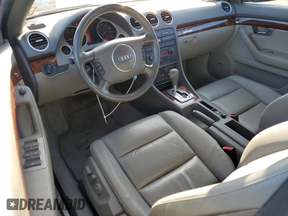 2005 Audi A4 3.0L with VIN WAUDT48H75K007160, listed as a Copart auction lot 44490145 with 90,983 mi miles and Salvage Title. Bid and sale history available at carsss.com. Image 8.