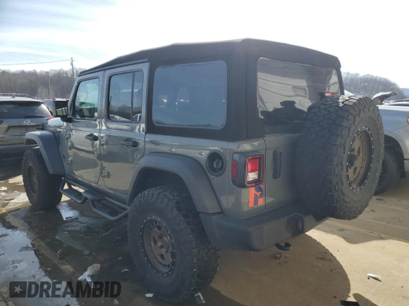 2023 Jeep Wrangler Sport S with VIN 1C4HJXDG8PW675134, listed as a Copart auction lot 85949314 with 19,128 mi miles and Salvage Title. Bid and sale history available at DreamBid. Image 2.
