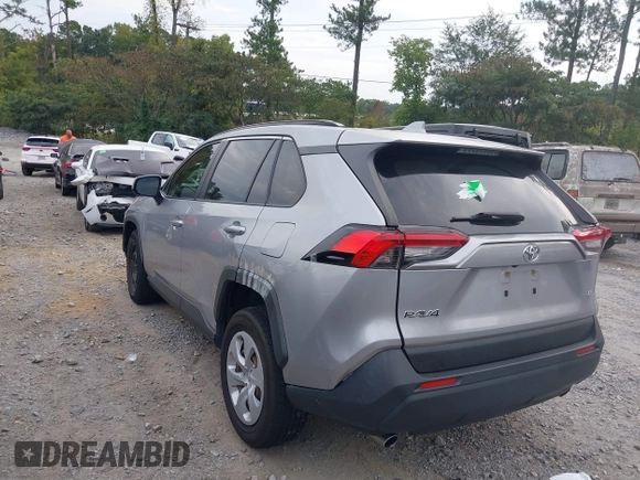 2019 Toyota RAV4 LE with VIN JTMK1RFVXKD033547, listed as a IAAI auction lot 40508021 with 72,849 mi miles. Bid and sale history available at carsss.com. Image 3.
