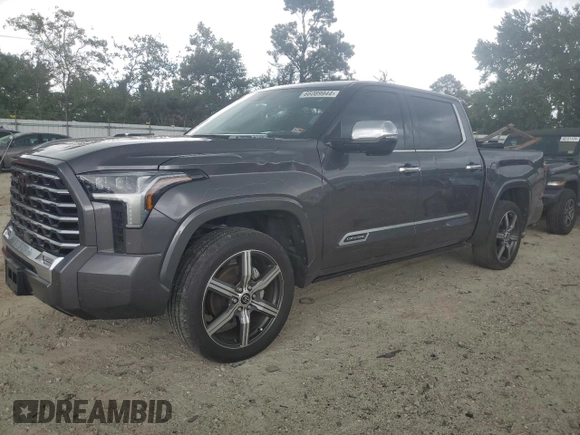 2022 Toyota Tundra Capstone Hybrid with VIN 5TFVC5DB7NX006902, listed as a Copart auction lot 66089944 with 56,131 mi miles and Salvage title. Bid and sale history available at DreamBid. Image 1.