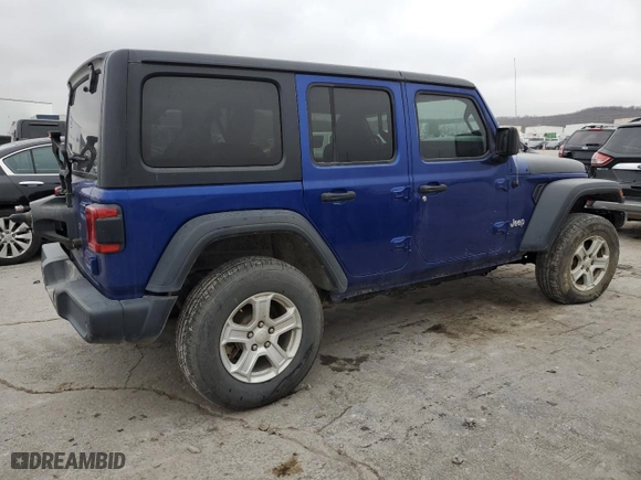 2020 Jeep Wrangler Unlimited Sport Altitude with VIN 1C4HJXDG4LW186904, listed as a Copart auction lot 43958065 with 141,677 mi miles and Clean Title. Bid and sale history available at carsss.com. Image 3.