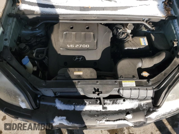 2007 Hyundai Tucson SE with VIN KM8JN12D87U574775, listed as a Copart auction lot 88897225 with 110,598 mi miles and Salvage Title. Bid and sale history available at carsss.com. Image 12.