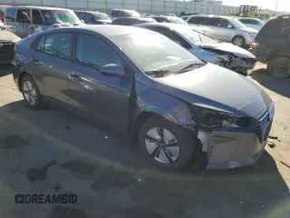 2019 Hyundai Ioniq Blue with VIN KMHC65LC7KU162553, listed as a Copart auction lot 82492024 with Not Provided miles and Salvage Title. Bid and sale history available at DreamBid. Image 4.