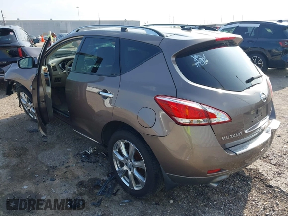 2014 Nissan Murano S with VIN JN8AZ1MW8EW504917, listed as a IAAI auction lot 41771163 with Not Provided miles. Bid and sale history available at carsss.com. Image 3.