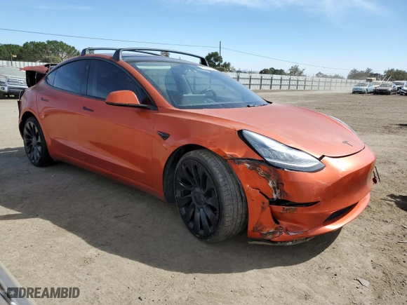 2018 Tesla Model 3 Long Range Battery with VIN 5YJ3E1EB1JF170322, listed as a Copart auction lot 75312774 with 51,862 mi miles and Salvage Title. Bid and sale history available at carsss.com. Image 4.
