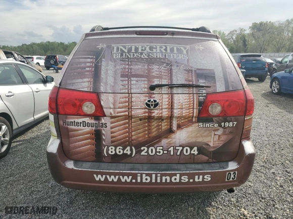 2007 Toyota Sienna CE with VIN 5TDZK23C17S009686, listed as a Copart auction lot 52074995 with 357,756 mi miles and Clean Title. Bid and sale history available at carsss.com. Image 6.