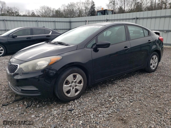 2015 Kia Forte LX with VIN KNAFK4A6XF5409260, listed as a Copart auction lot 42457155 with 197,145 mi miles and Salvage Title. Bid and sale history available at carsss.com. Image 1.