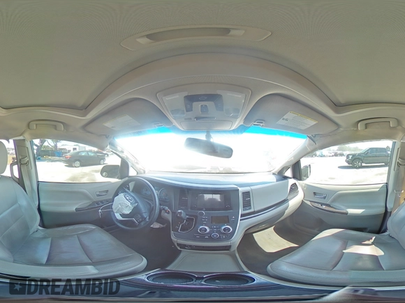 2015 Toyota Sienna XLE with VIN 5TDYK3DC1FS612491, listed as a Copart auction lot 53673815 with 169,306 mi miles and Salvage Title. Bid and sale history available at DreamBid. Image 14.