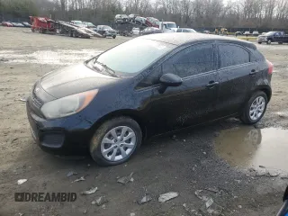 2015 Kia Rio LX with VIN KNADM5A35F6515915, listed as a Copart auction lot 87430634 with 63,573 mi miles and Clean Title. Bid and sale history available at carsss.com. Image 1.