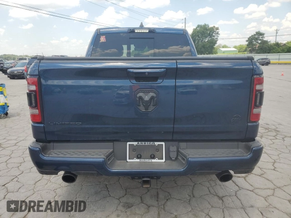 2021 Ram 1500 Limited with VIN 1C6RREHT6MN794866, listed as a Copart auction lot 62301385 with 61,610 mi miles and Salvage title. Bid and sale history available at DreamBid. Image 6.