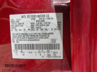 2013 Ford Edge Limited с VIN 2FMDK3KC4DBA68628, выставлен на аукционе IAAI как лот 42549479 с пробегом 176 846 миль миль и . История ставок и продаж доступна на DreamBid. Изображение 9.