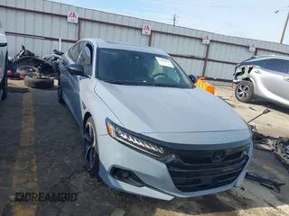 2021 Honda Accord Sport with VIN 1HGCV2F3XMA007955, listed as a IAAI auction lot 42096649 with 151,513 mi miles and . Bid and sale history available at DreamBid. Image 1.