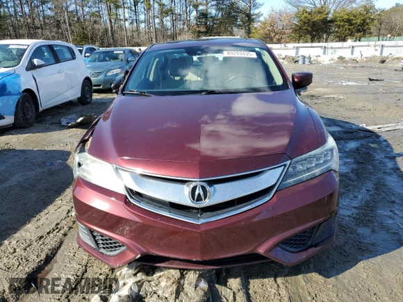 2016 Acura ILX with VIN 19UDE2F38GA017439, listed as a Copart auction lot 89203435 with 125,010 mi miles and Salvage Title. Bid and sale history available at carsss.com. Image 5.