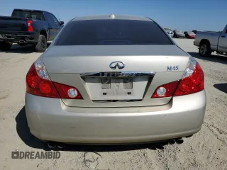2006 Infiniti M45 with VIN JNKBY01E66M201087, listed as a Copart auction lot 73142244 with 187,021 mi miles and Salvage Title. Bid and sale history available at carsss.com. Image 6.
