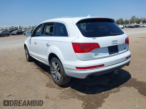 2014 Audi Q7 Premium Plus with VIN WA1LGAFE3ED021002, listed as a IAAI auction lot 42769562 with 82,118 mi miles and . Bid and sale history available at DreamBid. Image 3.