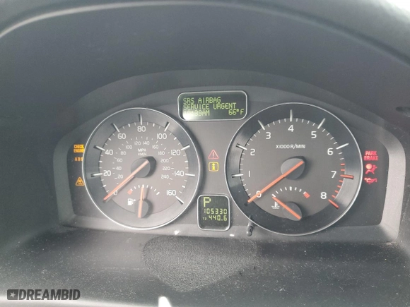 2008 Volvo V50 2.5T R-Design with VIN YV1MJ672682390833, listed as a Copart auction lot 72750754 with 105,330 mi miles and Salvage Title. Bid and sale history available at carsss.com. Image 9.