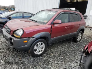2007 Hyundai Tucson SE with VIN KM8JN12D47U665560, listed as a Copart auction lot 81152933 with 161,090 mi miles and Salvage Title. Bid and sale history available at carsss.com. Image 1.