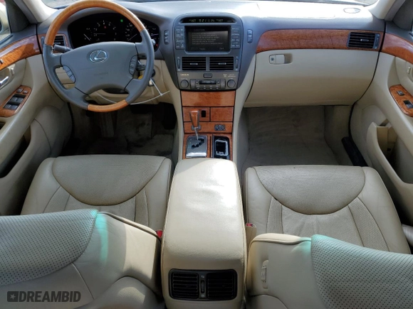 2004 Lexus LS 430 with VIN JTHBN36F140135113, listed as a Copart auction lot 45324295 with 123,530 mi miles and Salvage Title. Bid and sale history available at carsss.com. Image 8.