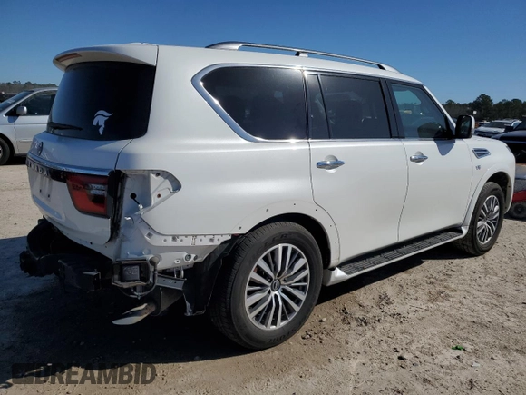 2022 Nissan Armada SV with VIN JN8AY2AD9N9675220, listed as a Copart auction lot 47884005 with 63,800 mi miles and Salvage Title. Bid and sale history available at carsss.com. Image 3.