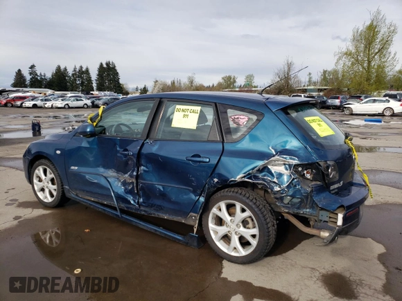 2008 Mazda 3 S Touring with VIN JM1BK343X81810444, listed as a Copart auction lot 50779035 with 129,463 mi miles and Salvage Title. Bid and sale history available at DreamBid. Image 2.