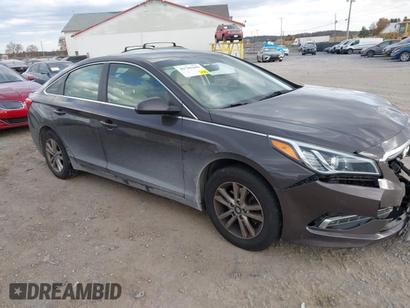 2015 Hyundai Sonata SE with VIN 5NPE24AF0FH040682, listed as a IAAI auction lot 40789480 with 144,741 mi miles and . Bid and sale history available at DreamBid. Image 1.