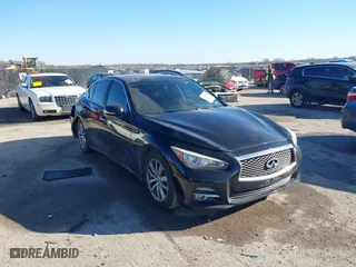 2015 Infiniti Q50 Premium with VIN JN1BV7AP1FM351244, listed as a IAAI auction lot 41694394 with 140,073 mi miles. Bid and sale history available at carsss.com. Image 1.