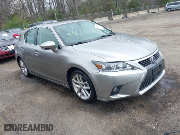 2017 Lexus CT with VIN JTHKD5BH3H2281061, listed as a IAAI auction lot 41936253 with 158,674 mi miles. Bid and sale history available at carsss.com. Image 1.