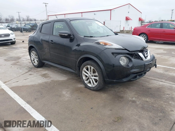 2015 Nissan Juke SL z VIN JN8AF5MV6FT565581, wystawiony jako IAAI lot #41186616 z przebiegiem 142 065 mil mil oraz . Historia ofert i sprzedaży dostępna na DreamBid. Obrazek 1.