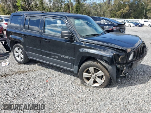 2017 Jeep Patriot Latitude with VIN 1C4NJPFB2HD183118, listed as a Copart auction lot 45502185 with 111,172 mi miles and Salvage Title. Bid and sale history available at DreamBid. Image 4.