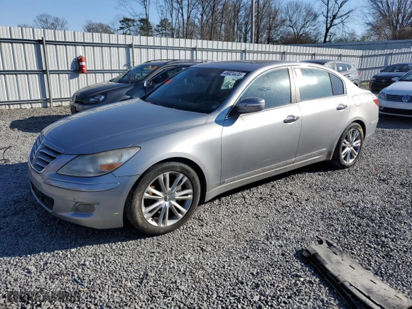 2010 Hyundai Genesis with VIN KMHGC4DF4AU108302, listed as a Copart auction lot 46024435 with 128,244 mi miles and Clean Title. Bid and sale history available at carsss.com. Image 1.