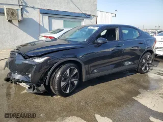 2023 Polestar 2 with VIN YSMEG3KA1PL141097, listed as a Copart auction lot 74047754 with 50,663 mi miles and Clean Title. Bid and sale history available at carsss.com. Image 1.