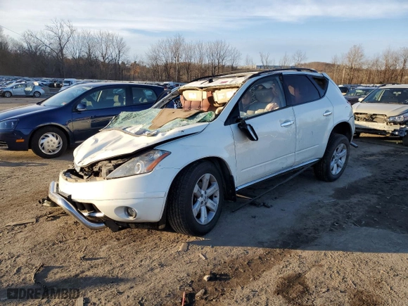 2006 Nissan Murano SE with VIN JN8AZ08W26W532377, listed as a Copart auction lot 82474824 with 0 mi miles and Non Repairable. Bid and sale history available at carsss.com. Image 1.