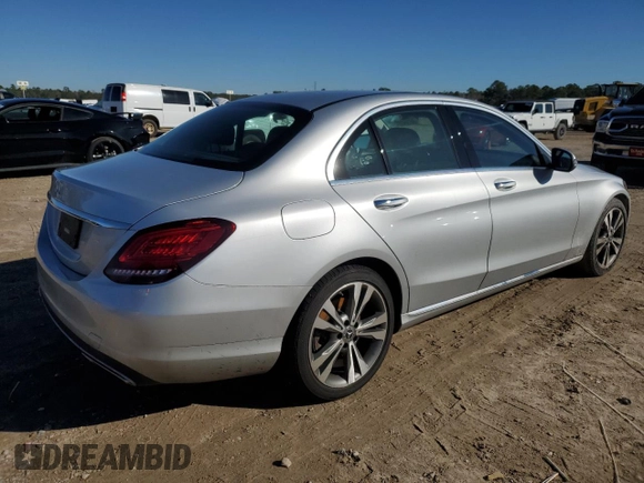 2021 Mercedes-Benz C 300 with VIN W1KWF8DB0MR612936, listed as a Copart auction lot 88154175 with 56,286 mi miles and Salvage Title. Bid and sale history available at carsss.com. Image 3.