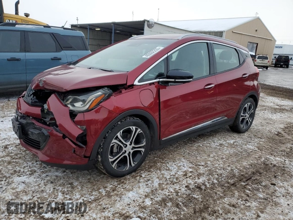 2020 Chevrolet Bolt EV Premier with VIN 1G1FZ6S07L4149480, listed as a Copart auction lot 45552255 with 9,049 mi miles and Salvage title. Bid and sale history available at DreamBid. Image 1.