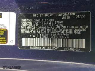 2022 Toyota GR86 Premium with VIN JF1ZNBF15N8756720, listed as a Copart auction lot 70085564 with 26,354 mi miles and Salvage Title. Bid and sale history available at carsss.com. Image 13.