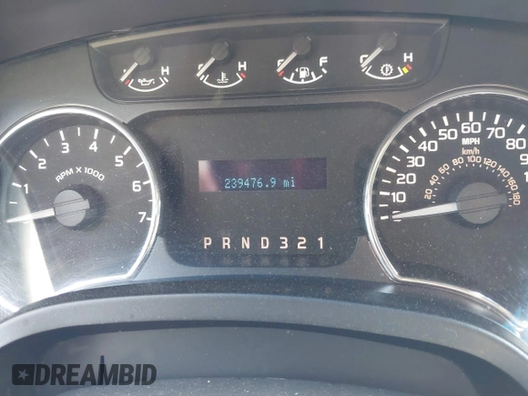 2012 Ford F-150 XL with VIN 1FTFW1EFXCFA21161, listed as a IAAI auction lot 42412913 with 239,476 mi miles and . Bid and sale history available at DreamBid. Image 7.