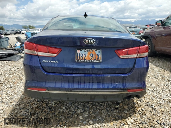2017 Kia Optima LX with VIN 5XXGT4L36HG128546, listed as a Copart auction lot 57163655 with 164,335 mi miles and Salvage title. Bid and sale history available at DreamBid. Image 6.