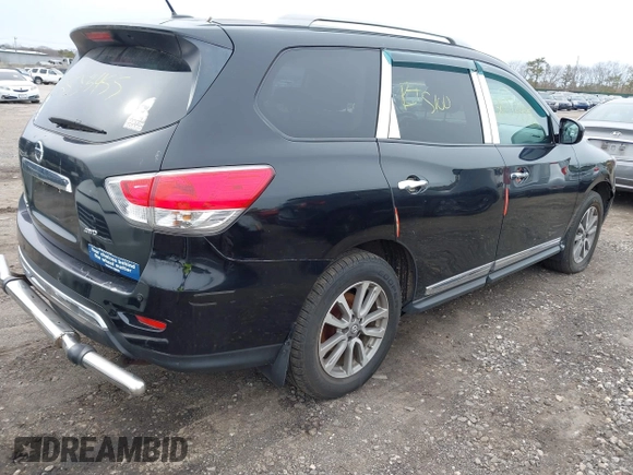 2014 Nissan Pathfinder SL with VIN 5N1AR2MMXEC703206, listed as a IAAI auction lot 41944721 with Not Provided miles. Bid and sale history available at carsss.com. Image 4.