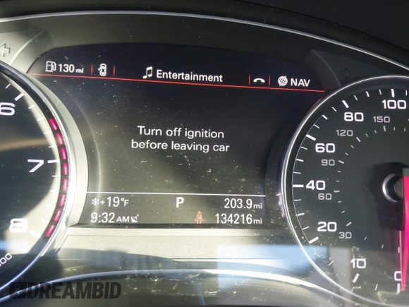2013 Audi A6 3.0T Prestige with VIN WAUJGAFC5DN030463, listed as a IAAI auction lot 41304345 with 134,216 mi miles. Bid and sale history available at carsss.com. Image 15.