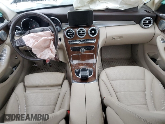 2015 Mercedes-Benz C 300 Luxury with VIN 55SWF4KB1FU025609, listed as a Copart auction lot 86114844 with 81,580 mi miles and Clean Title. Bid and sale history available at carsss.com. Image 8.